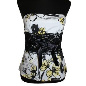 Trixxi Women's Black and White Corset